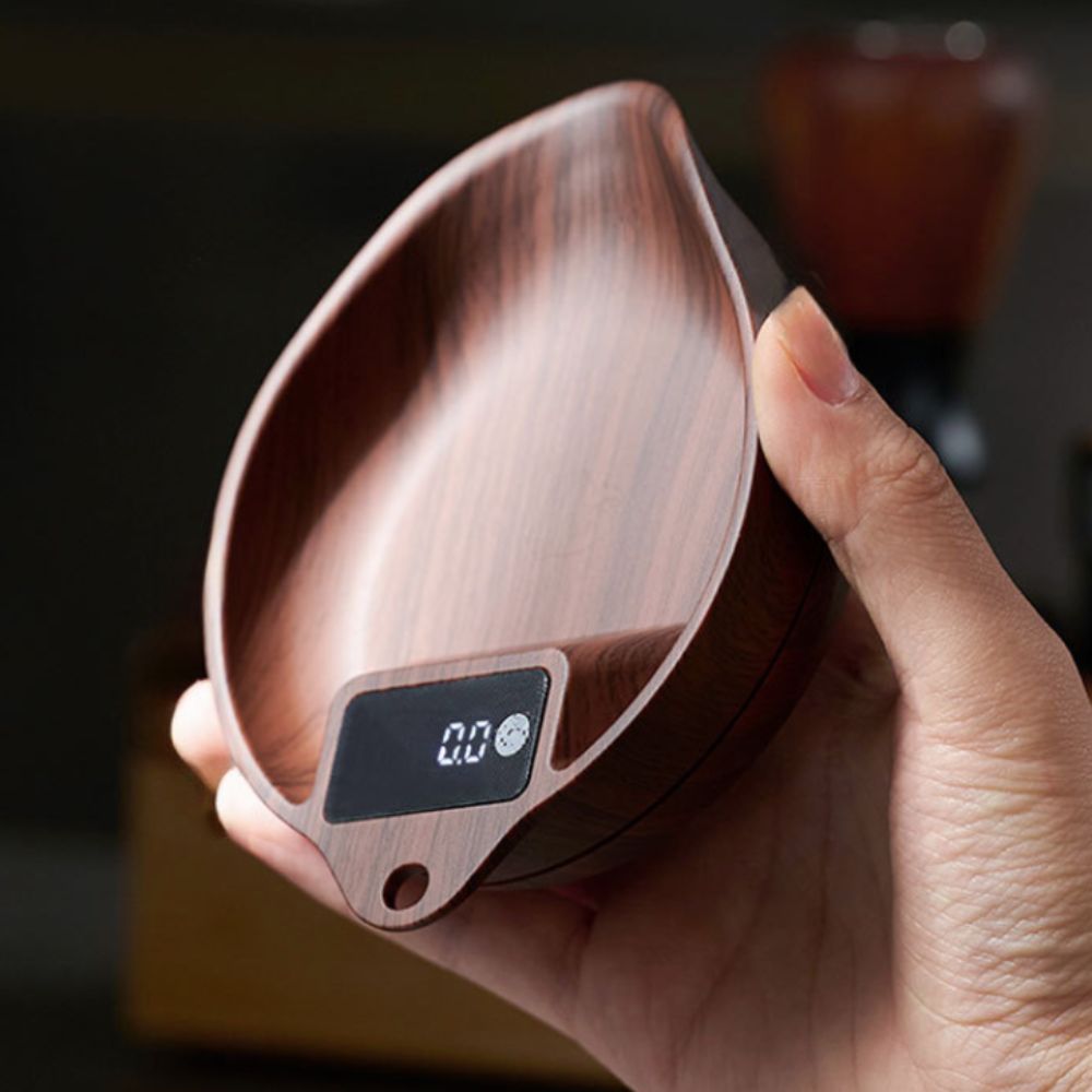 Coffee Tea Leaf And Bean - ميزان توابل بشاشة LED رقمية، ميزان