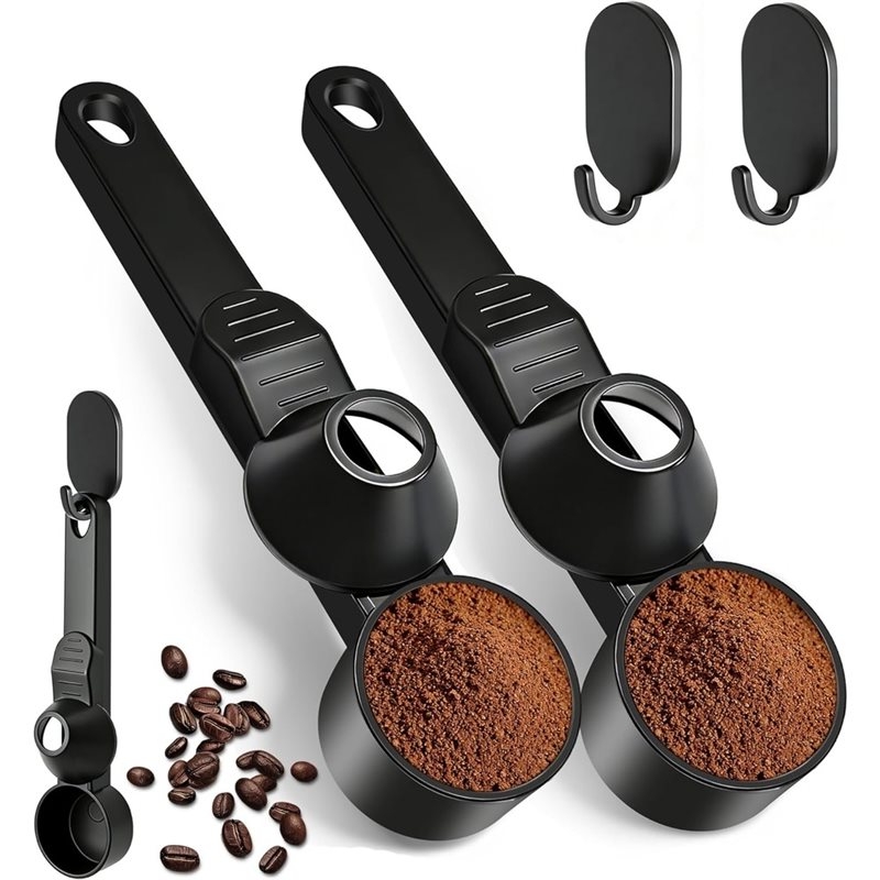 Coffee Tea Etc - مغرفة قهوة ومسحوق بروتين T19C، قطعتان،