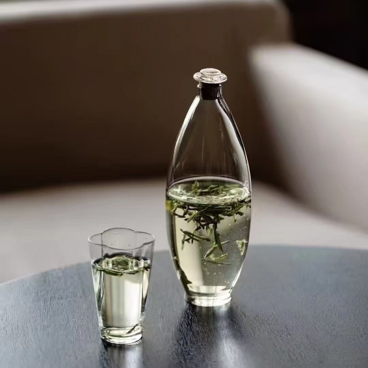 Cold Brew Bottle - زجاجة شاي شفافة جديدة بتصميم صيني