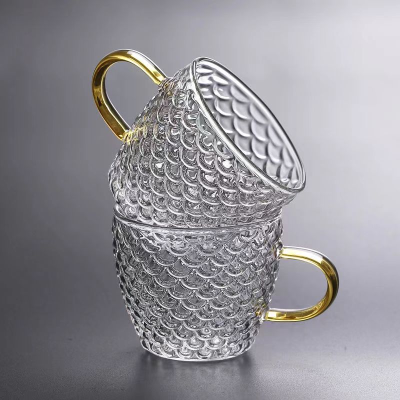 Coffee Tea Set Up - مقاومة للحرارة الزجاج فنجان شاي مجموعة