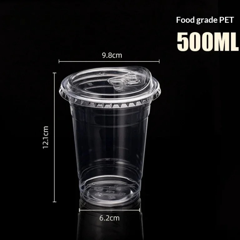 Coffee Tea Latte - 10 قطع أكواب دودو بلاستيكية للاستخدام