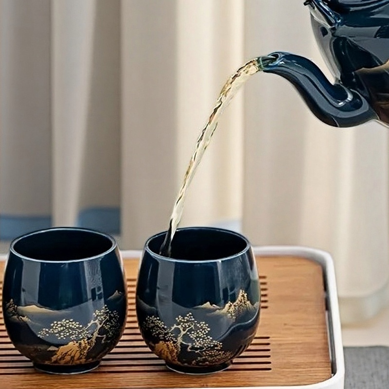 Coffee Tea Set Up - كوب شاي سيراميك بسيط على الطراز