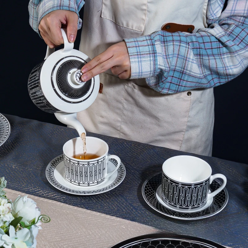 Coffee Tea Box - طقم شاي بسيط على الطراز الأوروبي،