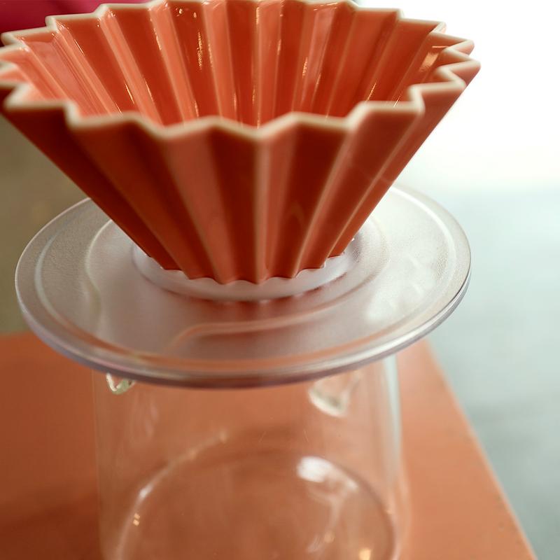 Coffee Tea Stand - حامل مرشحات القهوة من الراتنج الشفاف،