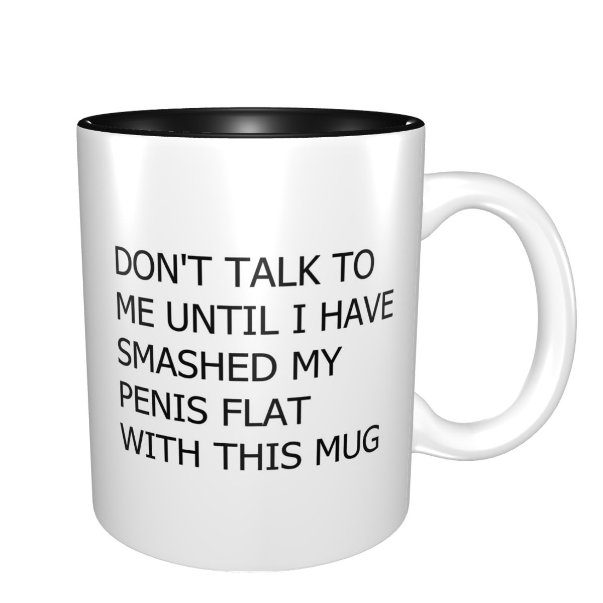 Coffee Tea You And Me - أكواب سيراميك مضحكة بتصميم 'لا تتحدث
