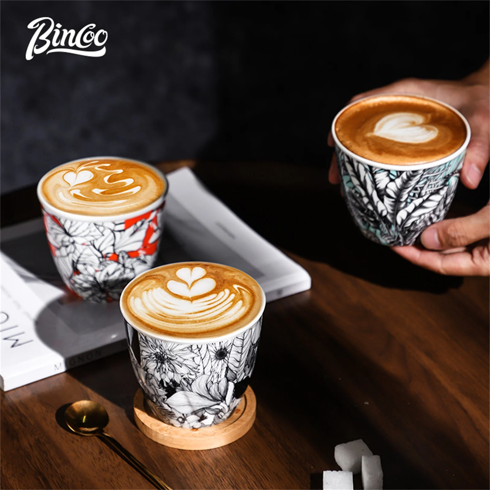 كوب قهوة سيراميك من BINCOO بتص - مراجعة Coffee Tea Latte وسعره