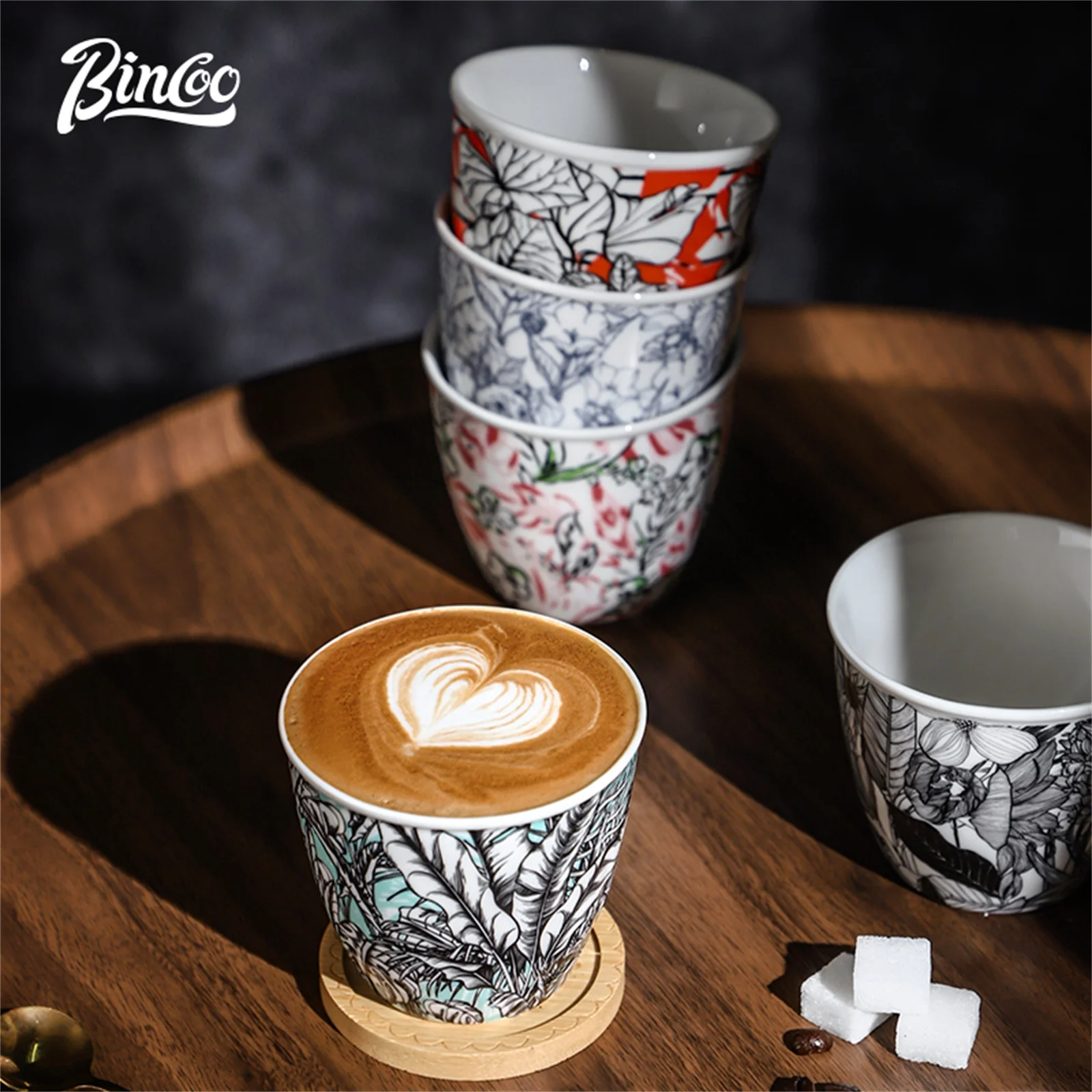 كوب قهوة سيراميك من BINCOO بتص - مراجعة Coffee Tea Latte وسعره