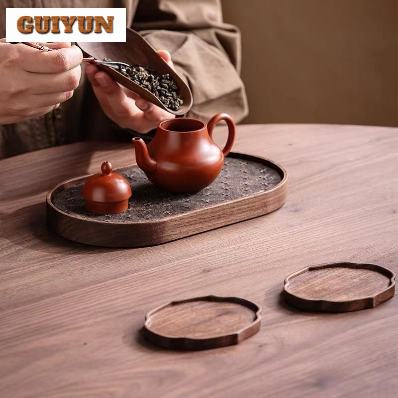 الجوز الأسود صينية الشاي الصغي - مراجعة Coffee Tea Stand وسعره
