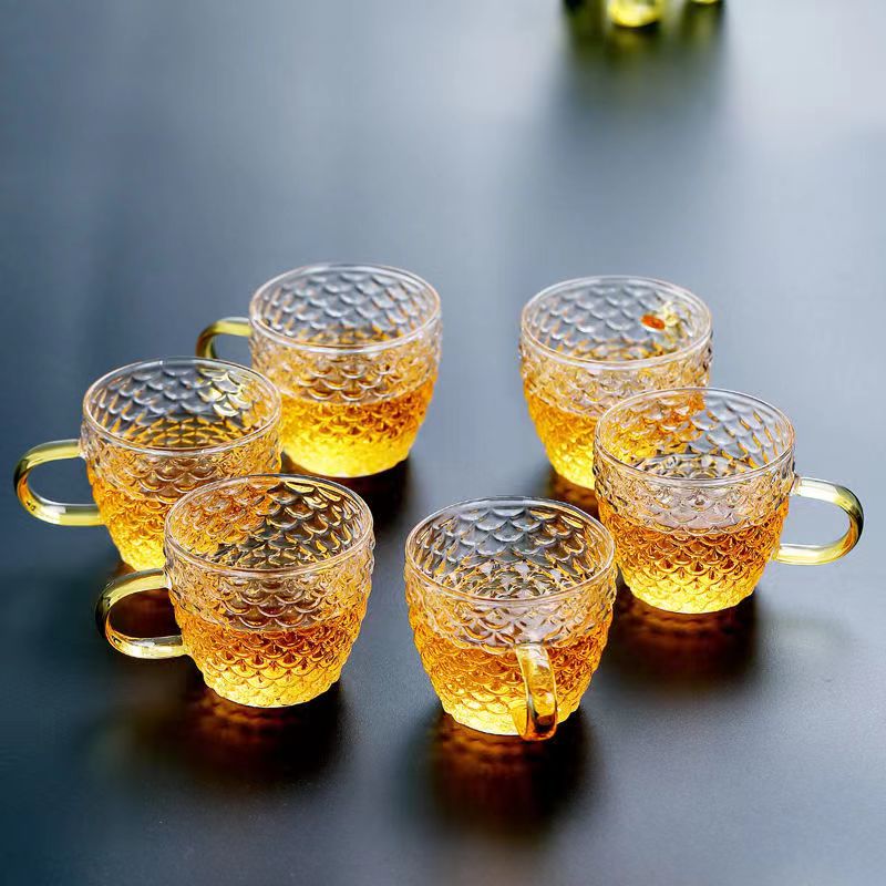 مقاومة للحرارة الزجاج فنجان شا - مراجعة Coffee Tea Set Up وسعره