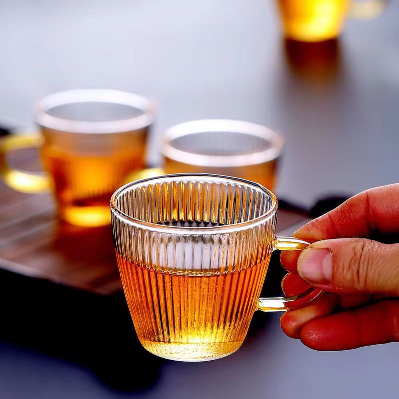 مقاومة للحرارة الزجاج فنجان شا - مراجعة Coffee Tea Set Up وسعره
