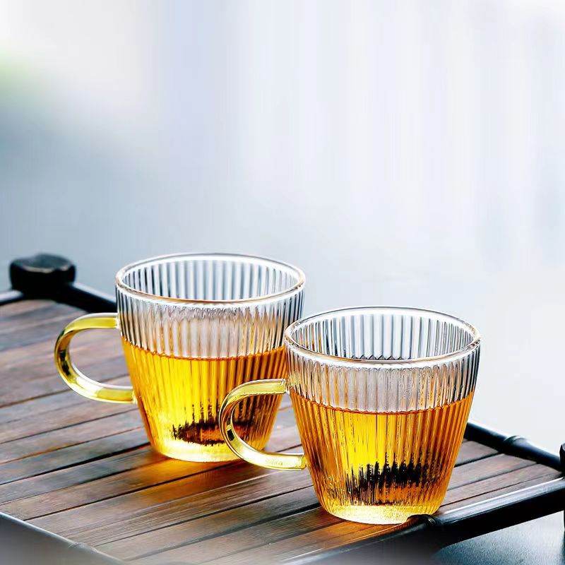 مقاومة للحرارة الزجاج فنجان شا - مراجعة Coffee Tea Set Up وسعره