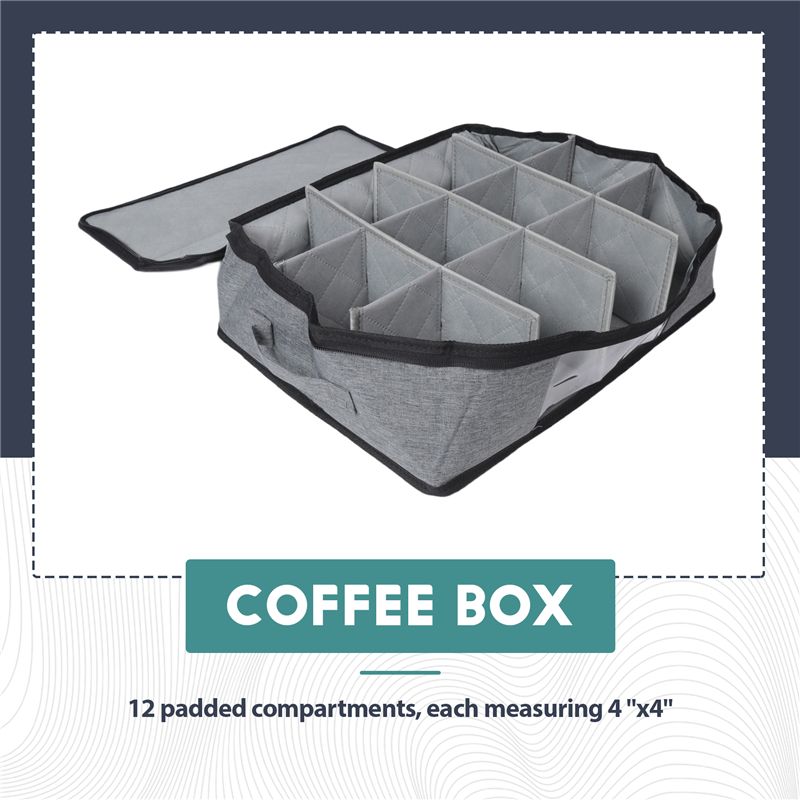 صندوق تخزين للأكواب والقدور، م - مراجعة Coffee Tea Box وسعره