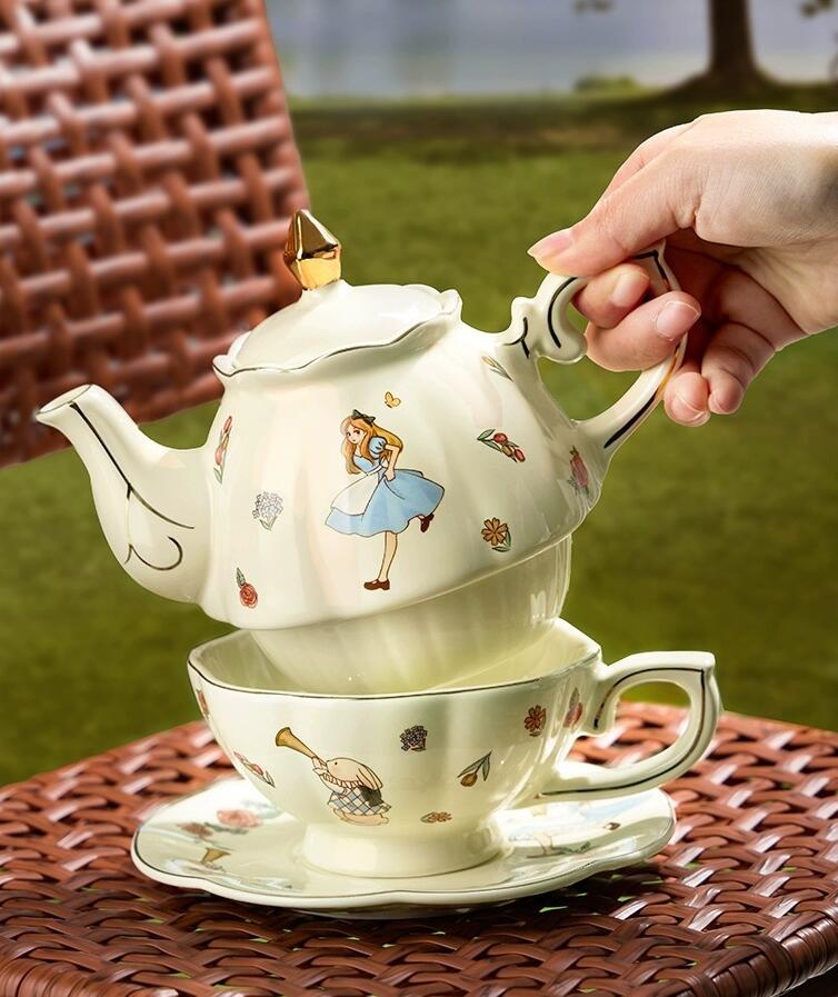 طقم شاي وقهوة سيراميك أليس بتص - مراجعة Coffee Tea Gift وسعره