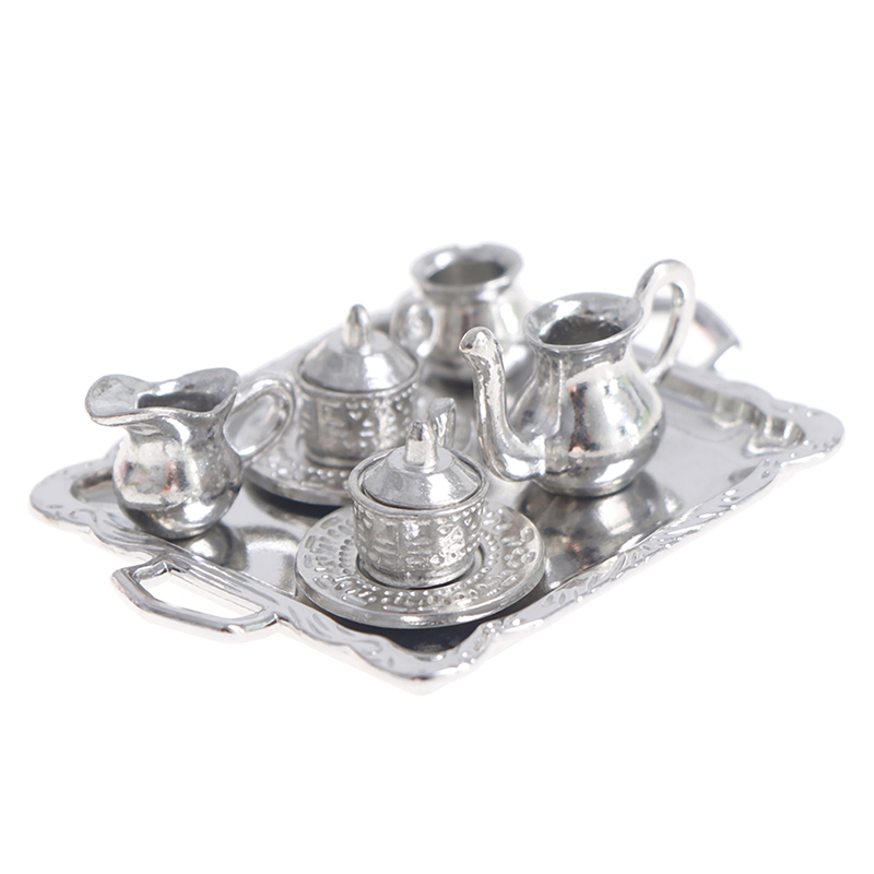 10 قطعة/المجموعة 1/12 دمية مصغ - مراجعة Coffee Tea Set Up وسعره