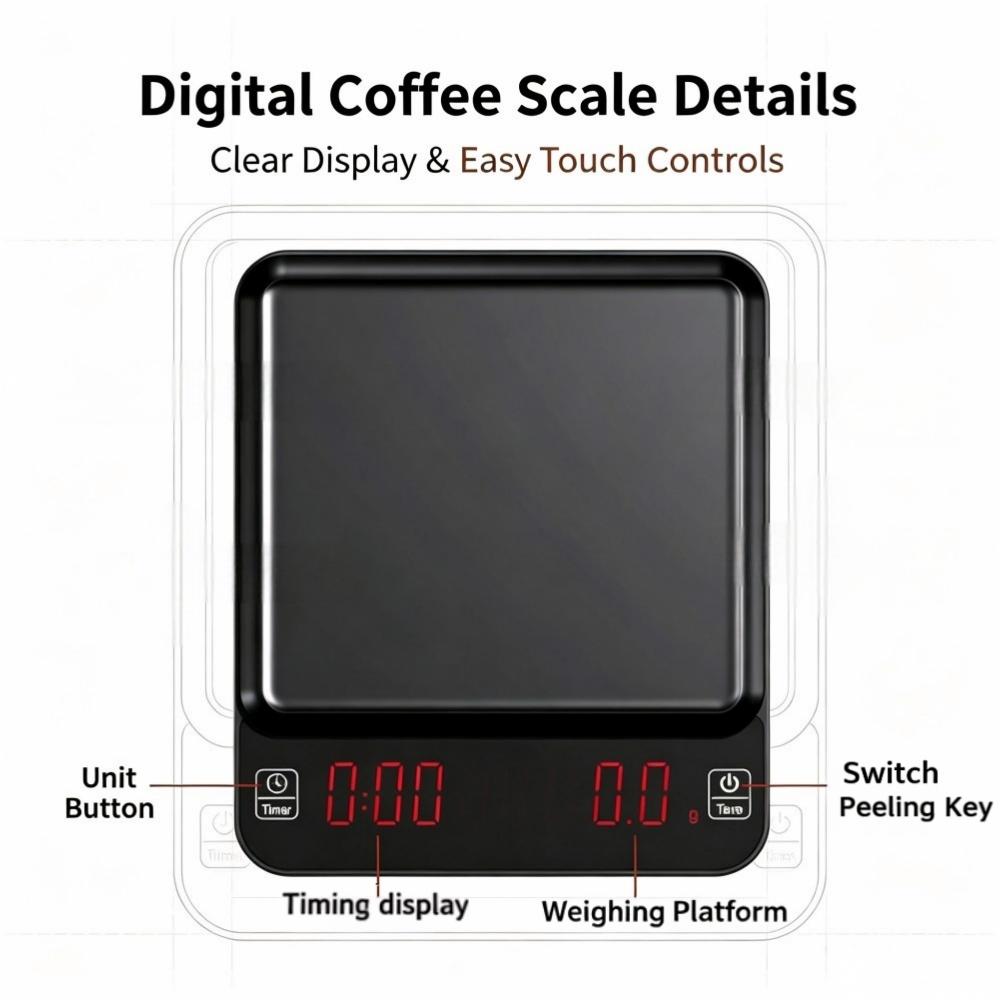 ميزان قهوة رقمي عالي الدقة 3 ك - مراجعة Coffee & Tea Phúc Long وسعره
