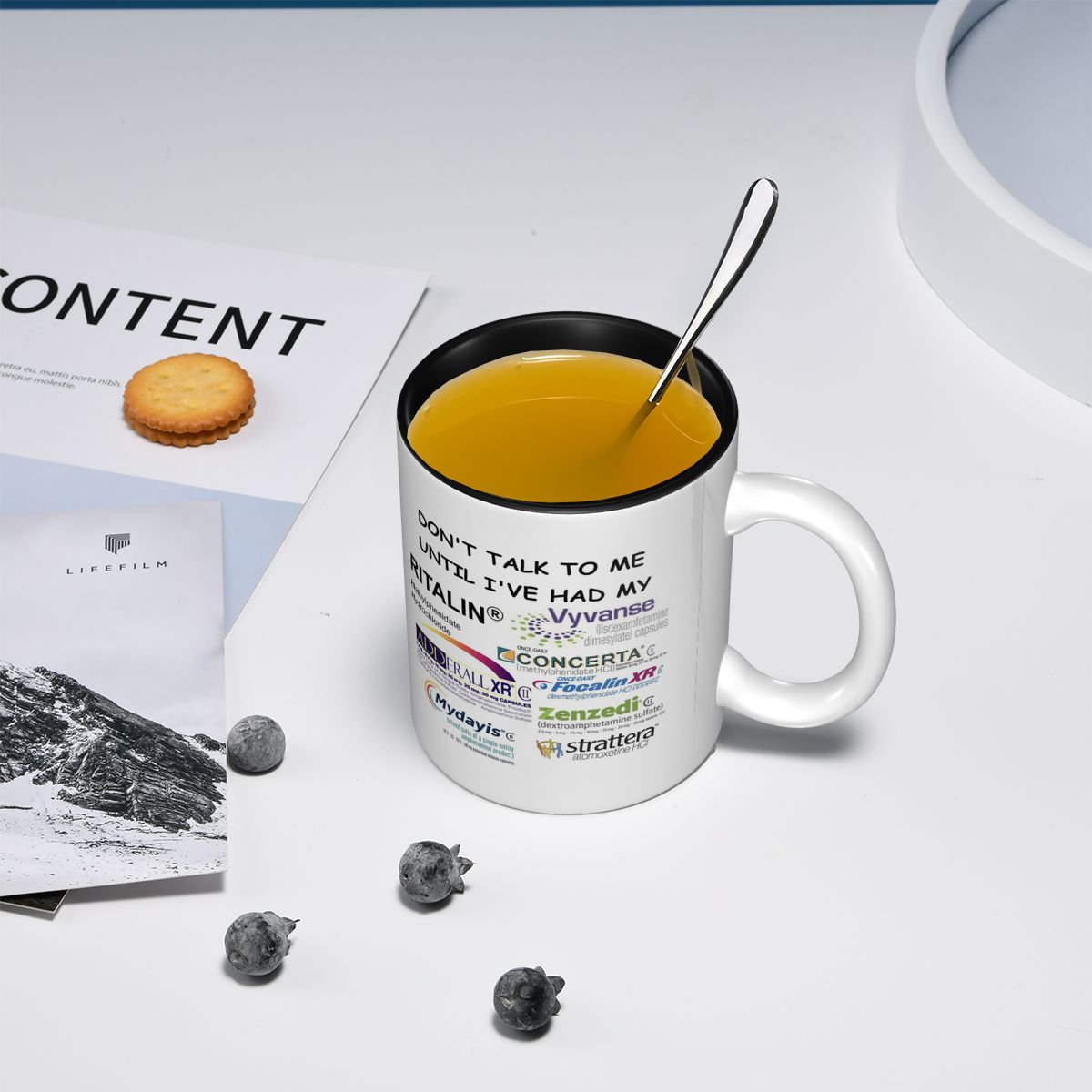 كوب 'لا تتحدث معي' مضحك، أكواب - مراجعة Coffee Tea You And Me وسعره