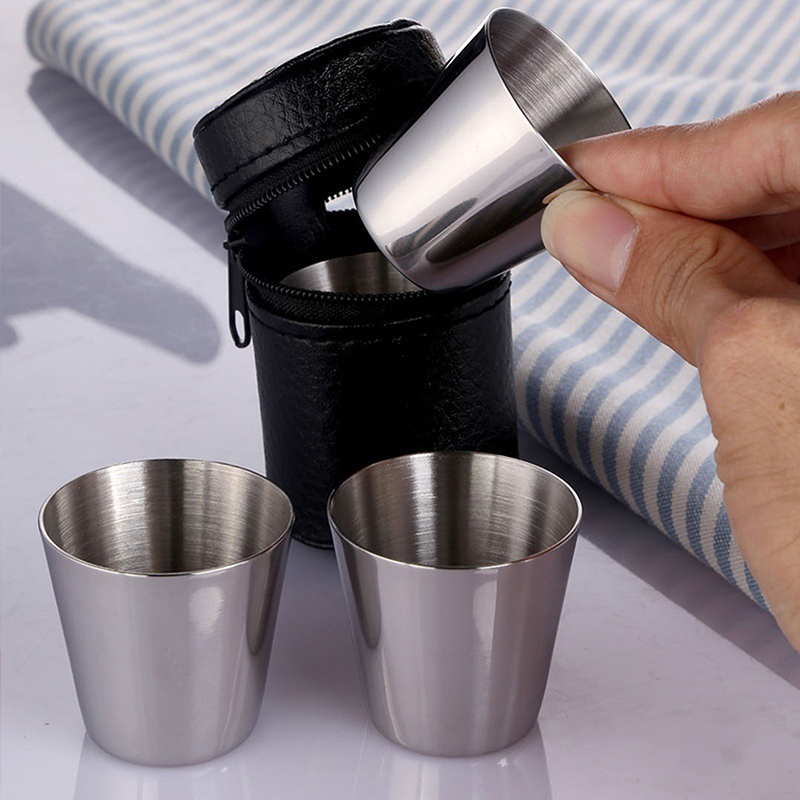 4/6 قطعة أكواب من الفولاذ المق - مراجعة Coffee Tea Set Up وسعره