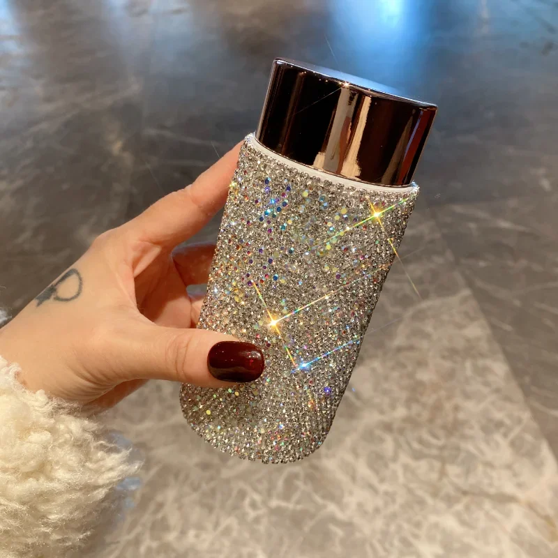 كوب ترمس محمول مزخرف بأحجار ال - مراجعة Coffee Tea Gift وسعره