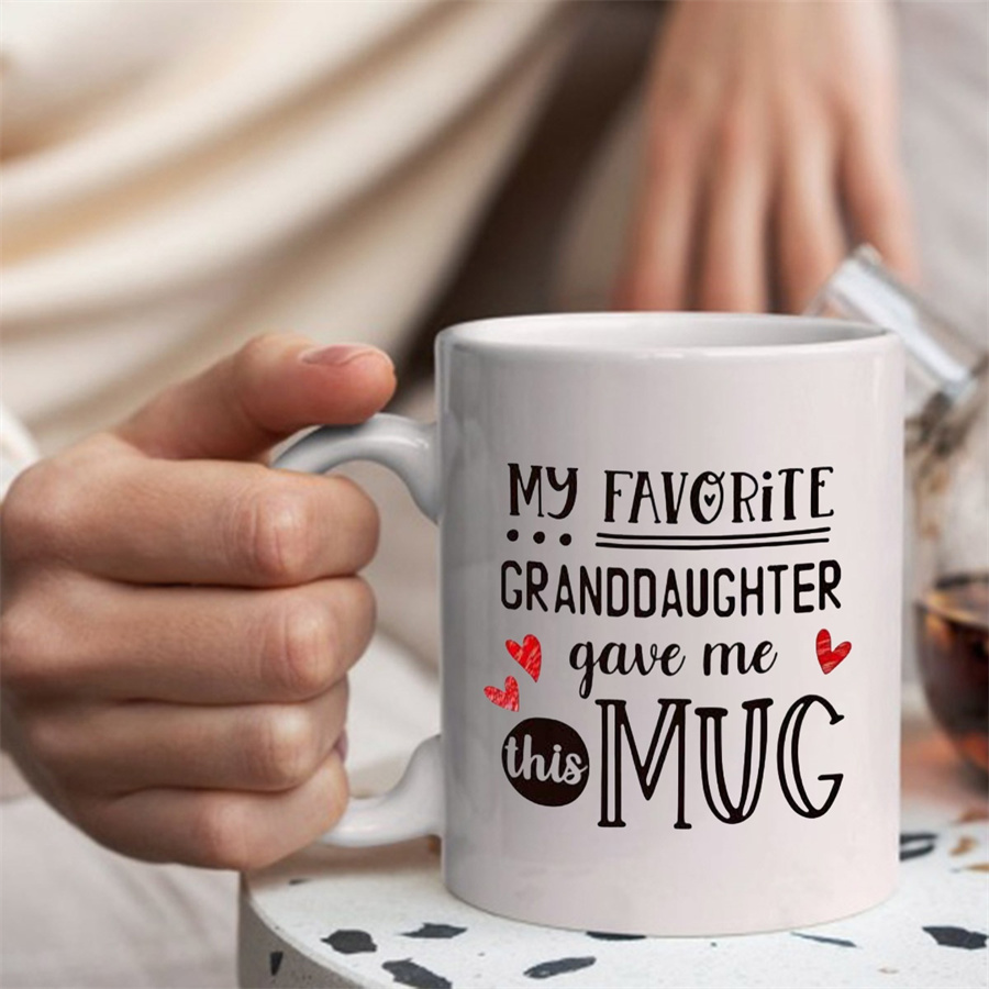 كوب قهوة سيراميك أبيض سعة 11 أ - مراجعة Coffee Tea You And Me وسعره
