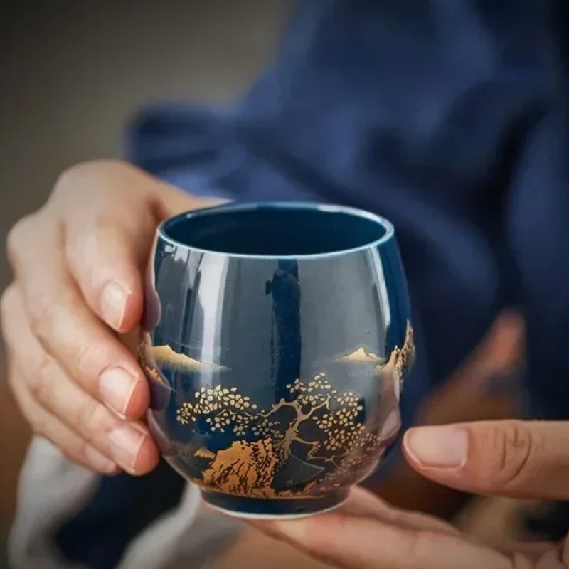 كوب شاي سيراميك بسيط على الطرا - مراجعة Coffee Tea Set Up وسعره