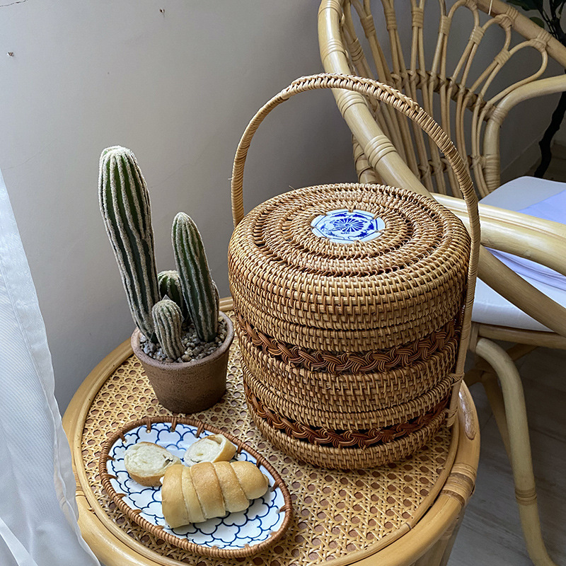 سلة تخزين طعام مزدوجة الطبقات  - مراجعة Coffee Tea Vietnam وسعره
