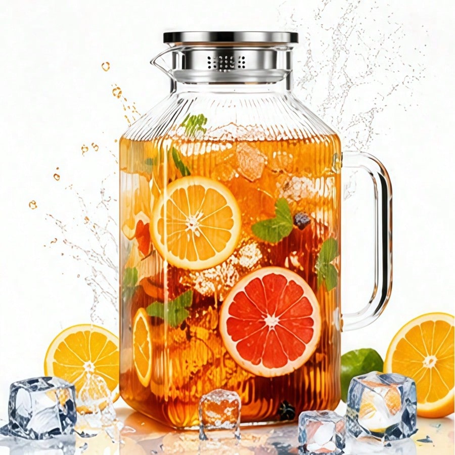 إبريق زجاجي بسعة 3.79 لتر/1 جا - مراجعة Coffee Tea Etc وسعره