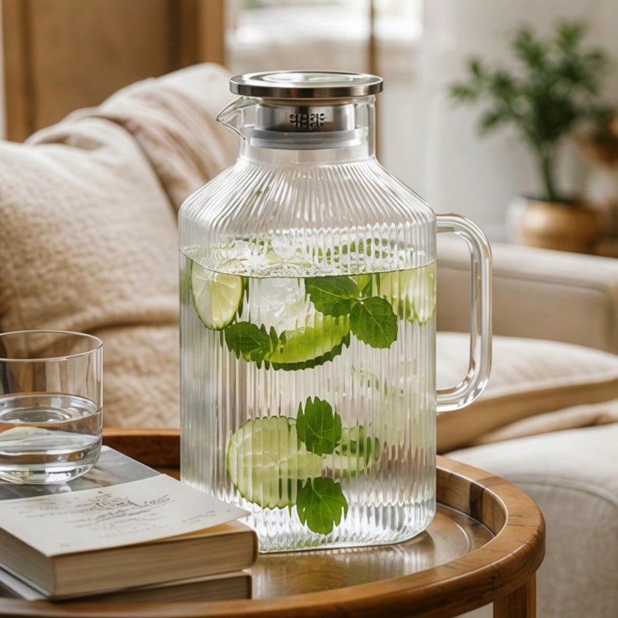 إبريق زجاجي بسعة 3.79 لتر/1 جا - مراجعة Coffee Tea Etc وسعره