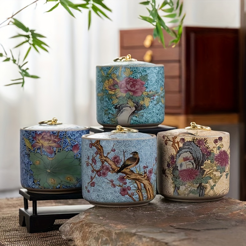 المينا اللون علب شاي سيراميك ا - مراجعة Coffee Tea Etc وسعره