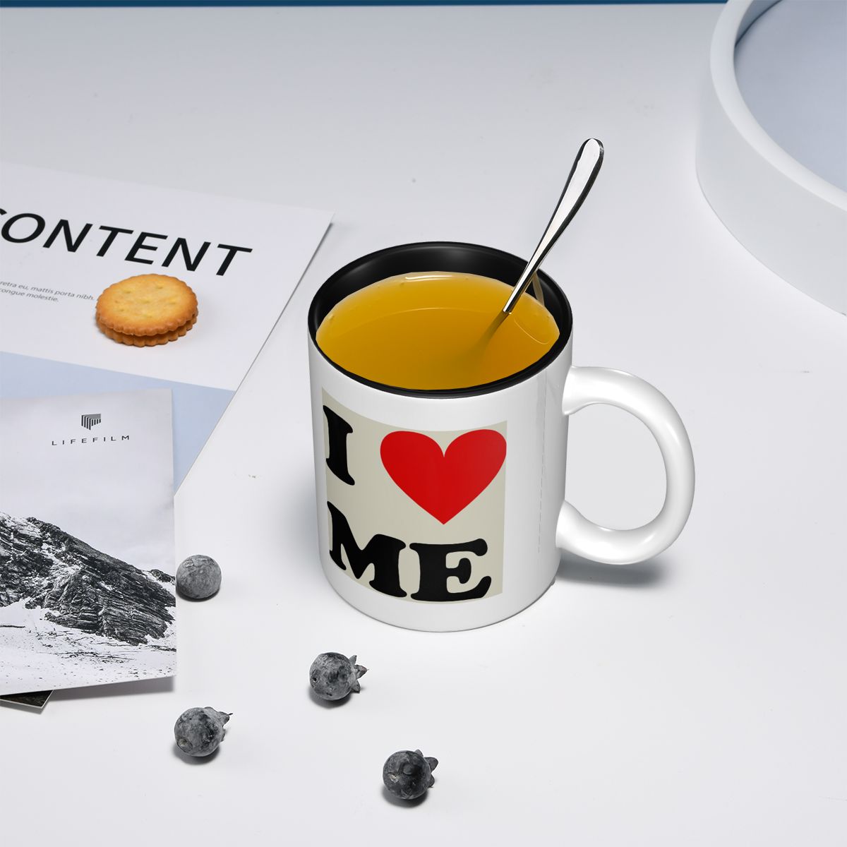 كوب قهوة سيراميك مضحك بتصميم ' - مراجعة Coffee Tea You And Me وسعره