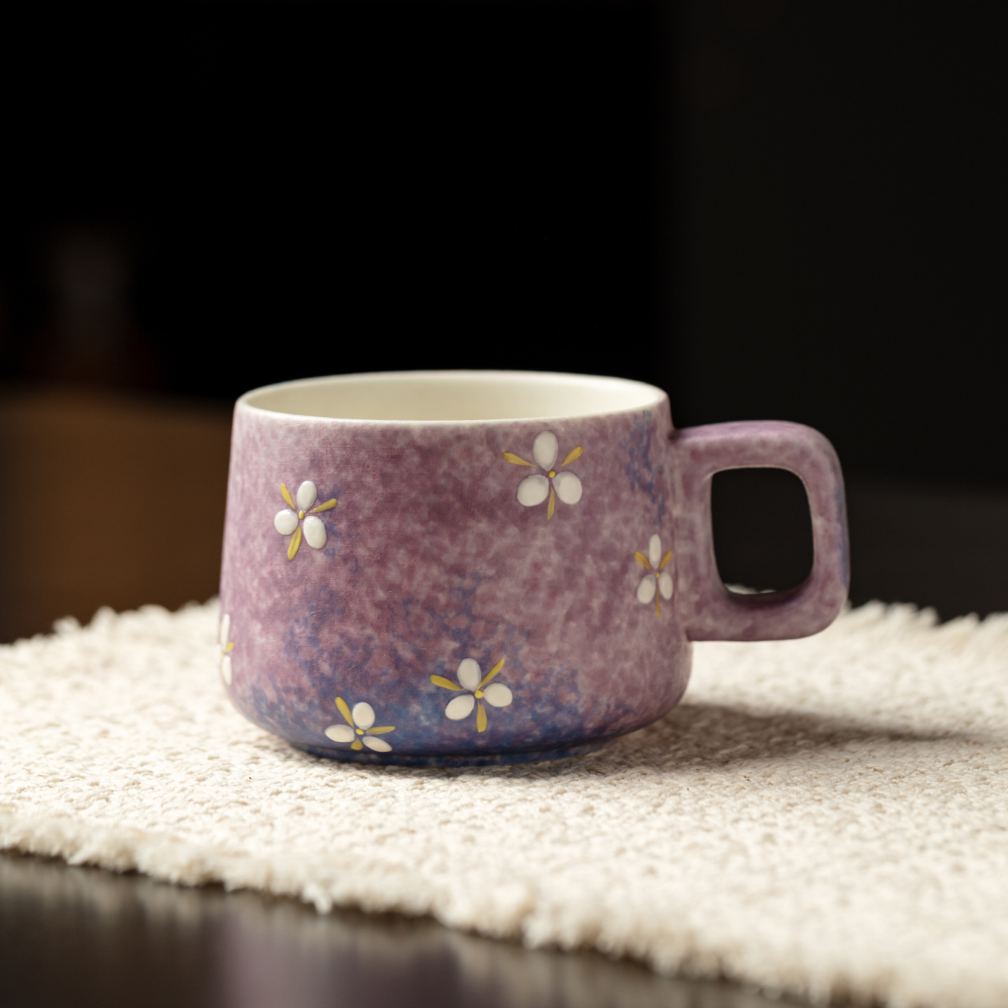 كوب سيراميك مرسوم يدويًا بتدرج - مراجعة Coffee Tea Latte وسعره