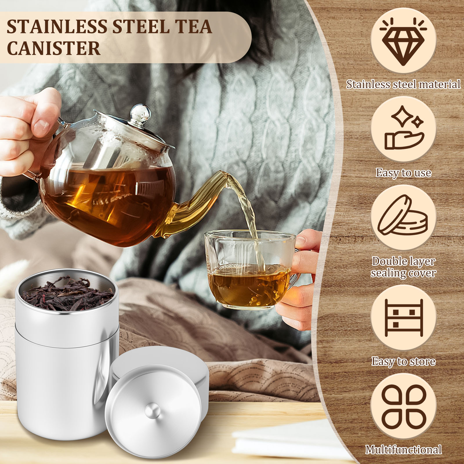 الفولاذ المقاوم للصدأ أوراق ال - مراجعة Coffee Tea Leaf And Bean وسعره
