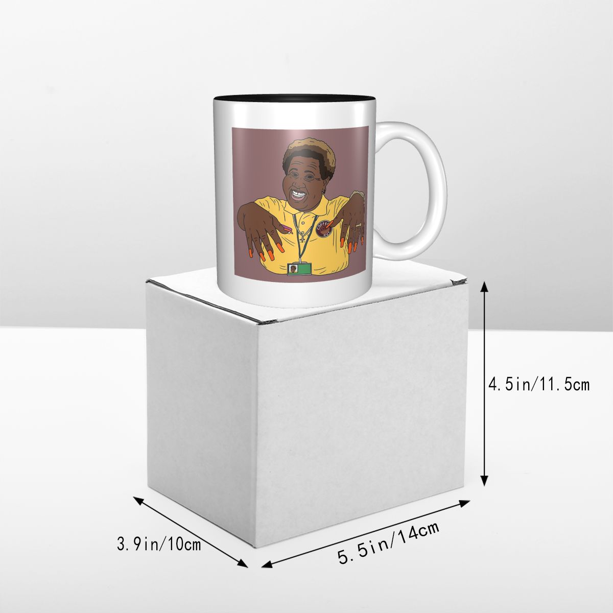 كوب سيراميك مضحك بتصميم 'اتمسي - مراجعة Coffee Tea You And Me وسعره