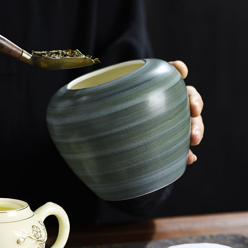 جرة أوراق الشاي السيراميك الرج - مراجعة Coffee Tea Leaf And Bean وسعره