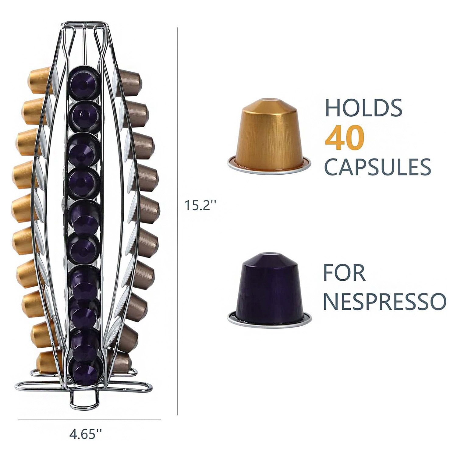 حامل كبسولات القهوة الدوّار من - مراجعة Coffee Tea Stand وسعره
