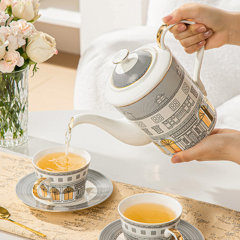 كوب معمارية وصحون قهوة كوب أور - مراجعة Coffee Tea Set Up وسعره